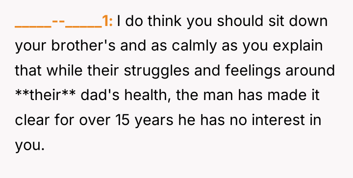 _____--_____1 I do think you should sit down your brother's...