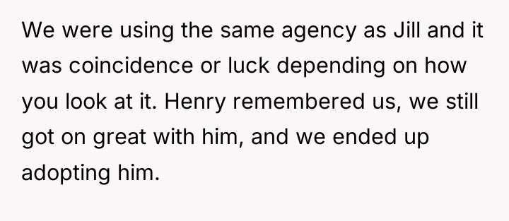 We were using the same agency as Jill and it...
