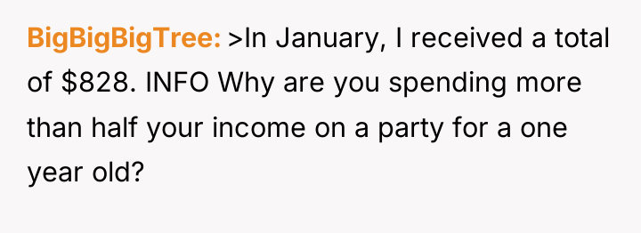 BigBigBigTree >In January, I received a total of $828. INFO...