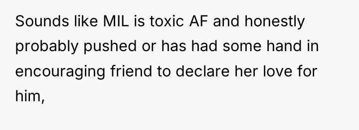 Sounds like MIL is toxic AF and honestly probably pushed...