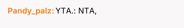 Pandy_palz YTA.: NTA,