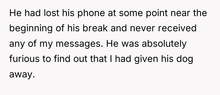 He had lost his phone at some point near the...