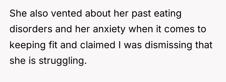 She also vented about her past eating disorders and her...