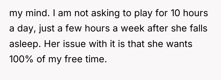 my mind. I am not asking to play for 10...