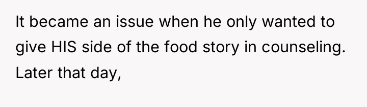 It became an issue when he only wanted to give...