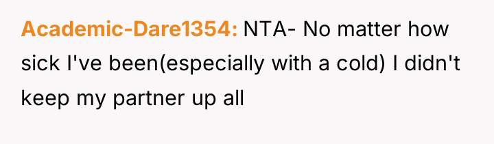 Academic-Dare1354 NTA- No matter how sick I've been(especially with a...