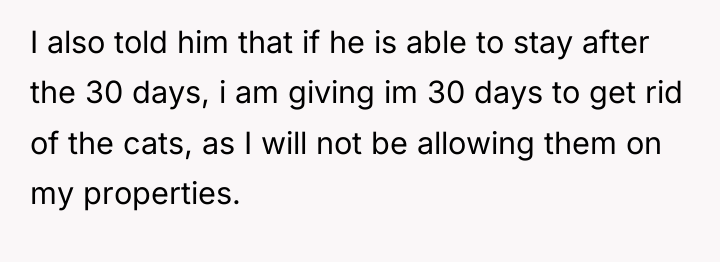 I also told him that if he is able to...