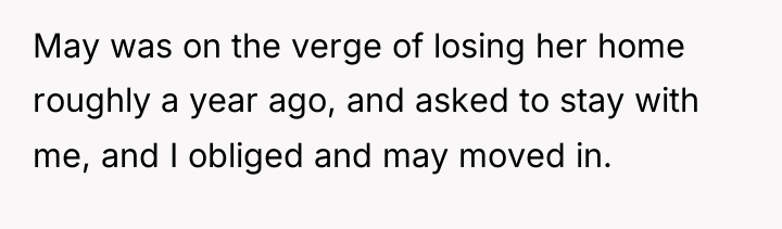 May was on the verge of losing her home roughly...