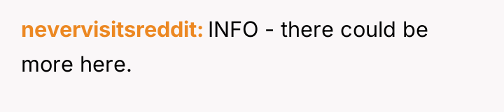 nevervisitsreddit INFO - there could be more here.