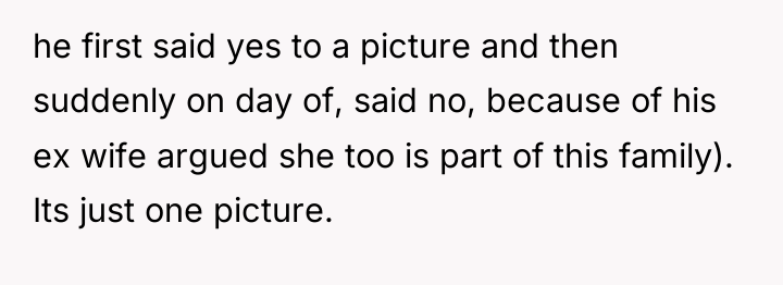 he first said yes to a picture and then suddenly...