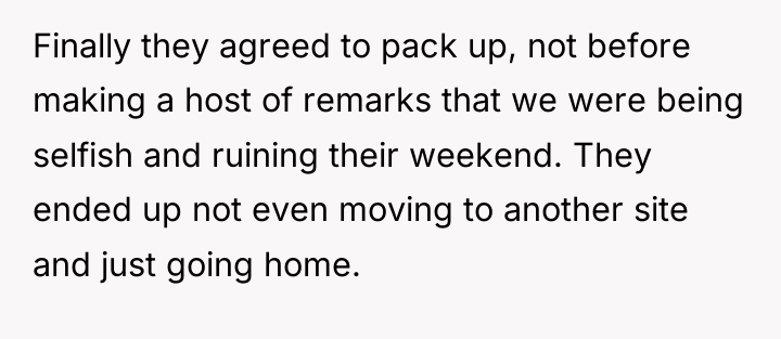 Finally they agreed to pack up, not before making a...