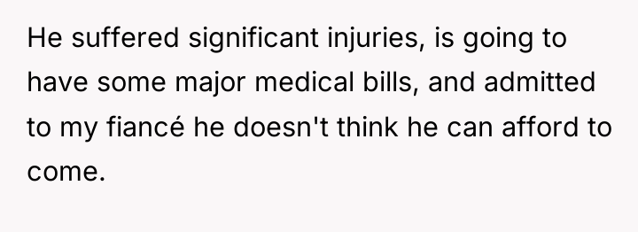 He suffered significant injuries, is going to have some major...