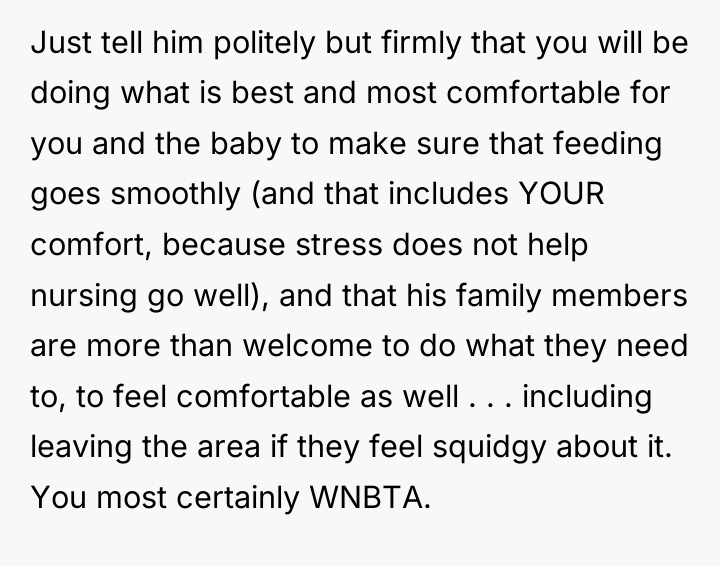 Just tell him politely but firmly that you will be...