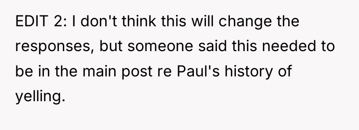 EDIT 2: I don't think this will change the responses,...