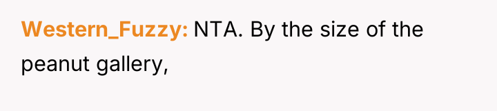 Western_Fuzzy NTA. By the size of the peanut gallery,