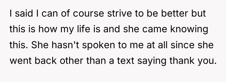 I said I can of course strive to be better...