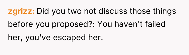 zgrizz Did you two not discuss those things before you...