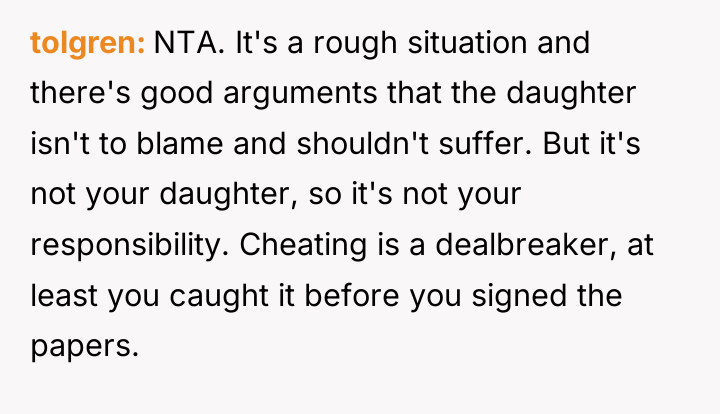 tolgren NTA. It's a rough situation and there's good arguments...