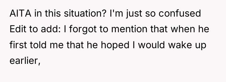 AITA in this situation? I'm just so confused Edit to...