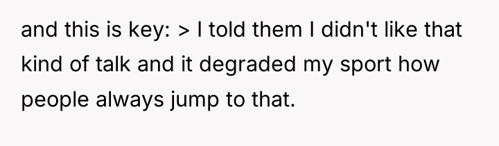 and this is key: > I told them I didn't...