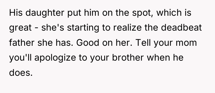 His daughter put him on the spot, which is great...