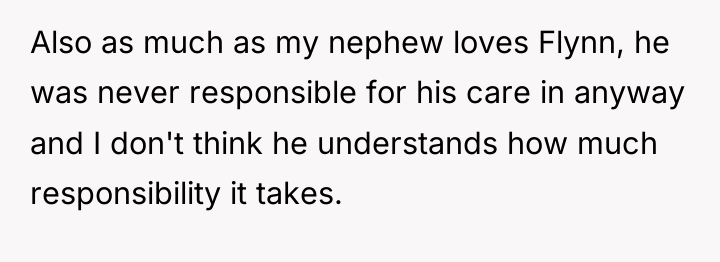Also as much as my nephew loves Flynn, he was...