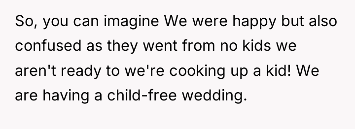 So, you can imagine We were happy but also confused...