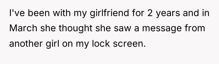 I've been with my girlfriend for 2 years and in...