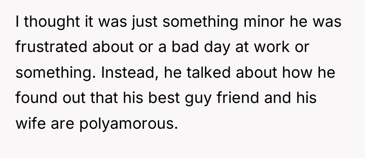 I thought it was just something minor he was frustrated...