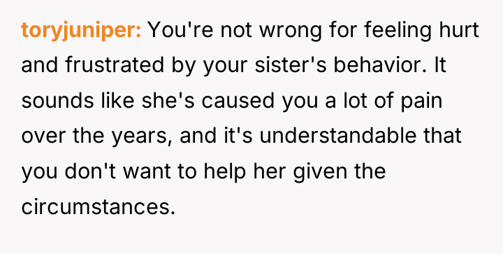 toryjuniper You're not wrong for feeling hurt and frustrated by...