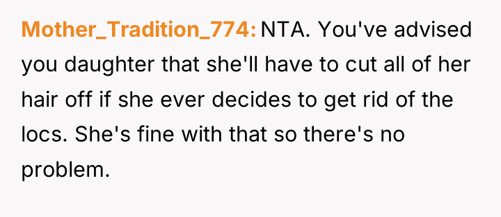 Mother_Tradition_774 NTA. You've advised you daughter that she'll have to...