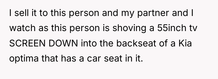 I sell it to this person and my partner and...