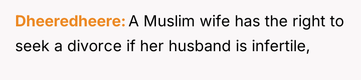 Dheeredheere A Muslim wife has the right to seek a...