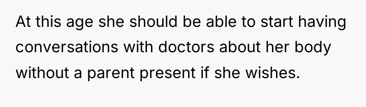 At this age she should be able to start having...
