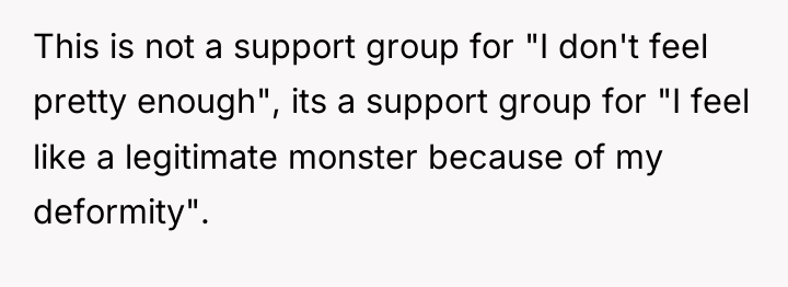 This is not a support group for "I don't feel...
