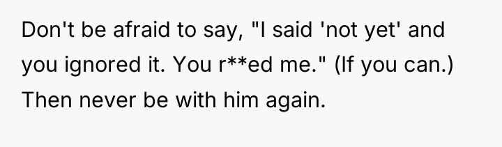 Don't be afraid to say, "I said 'not yet' and...