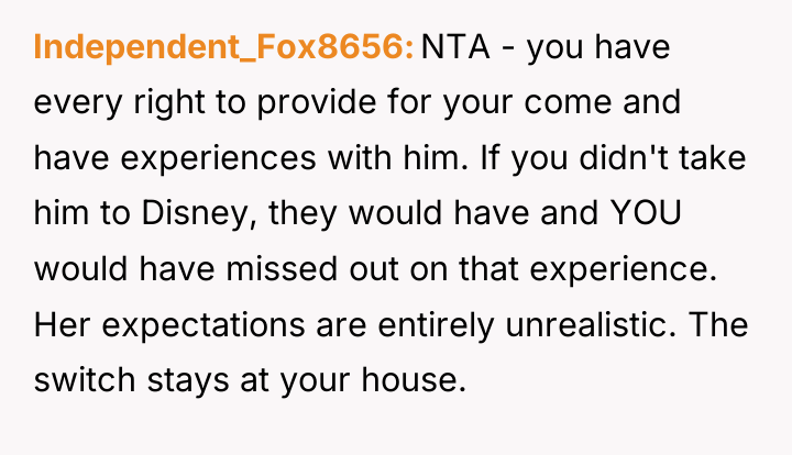 Independent_Fox8656 NTA - you have every right to provide for...