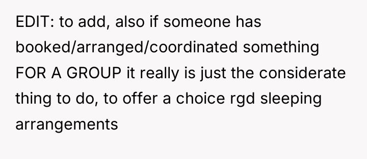 EDIT: to add, also if someone has booked/arranged/coordinated something FOR...