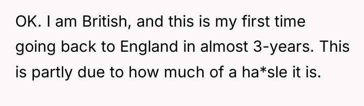 OK. I am British, and this is my first time...