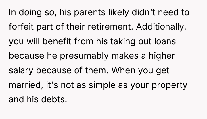 In doing so, his parents likely didn't need to forfeit...