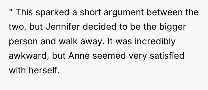 " This sparked a short argument between the two, but...