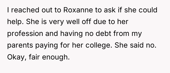 I reached out to Roxanne to ask if she could...
