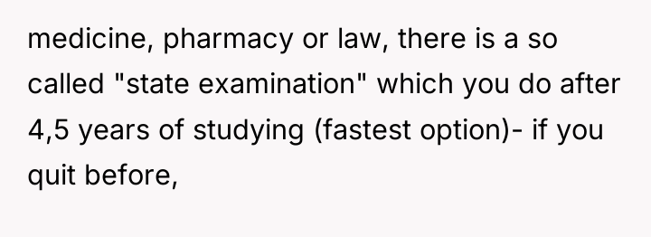 medicine, pharmacy or law, there is a so called "state...