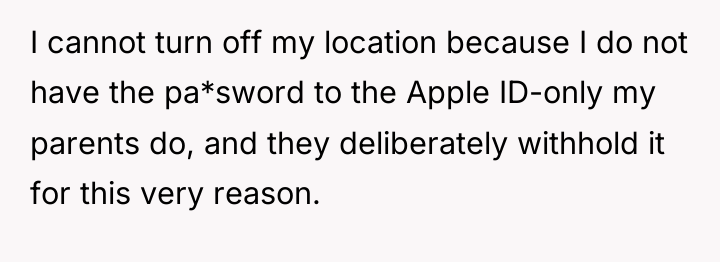 I cannot turn off my location because I do not...