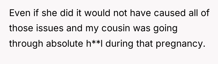 Even if she did it would not have caused all...