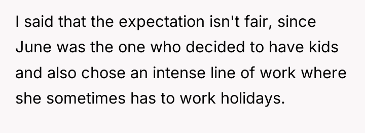 I said that the expectation isn't fair, since June was...