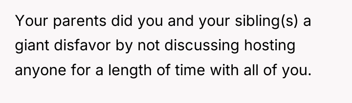 Your parents did you and your sibling(s) a giant disfavor...