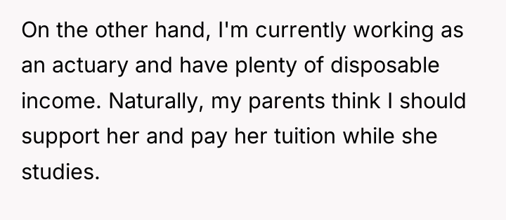 On the other hand, I'm currently working as an actuary...