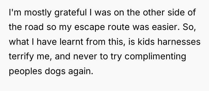 I'm mostly grateful I was on the other side of...