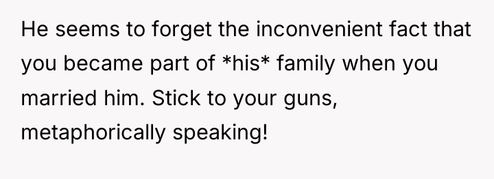 He seems to forget the inconvenient fact that you became...